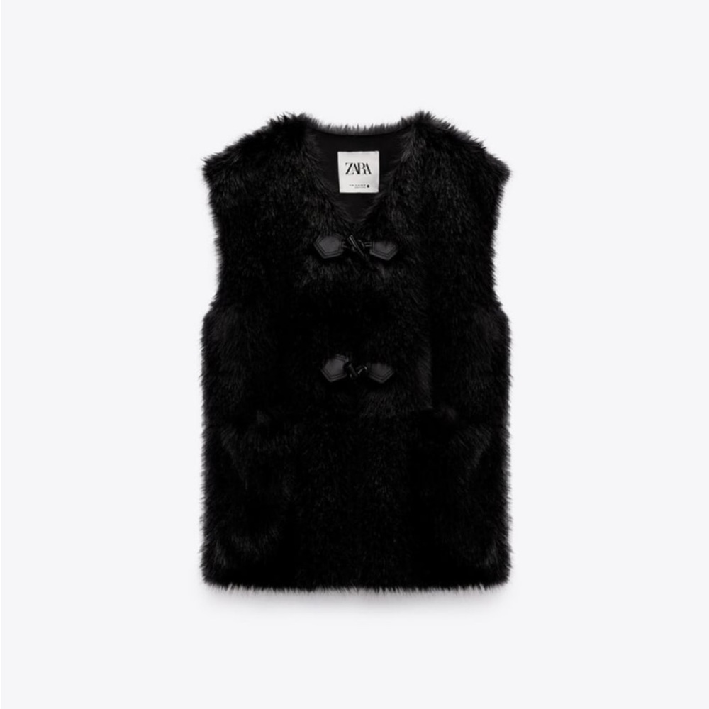 Zara Faux Fur vest